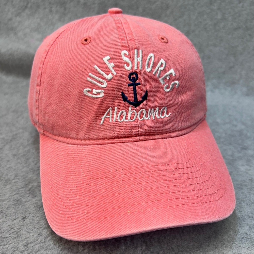 Gulf Shores Anchor Unisex Pink Surf Style Hat Adjustable Baseball Cap OSFA